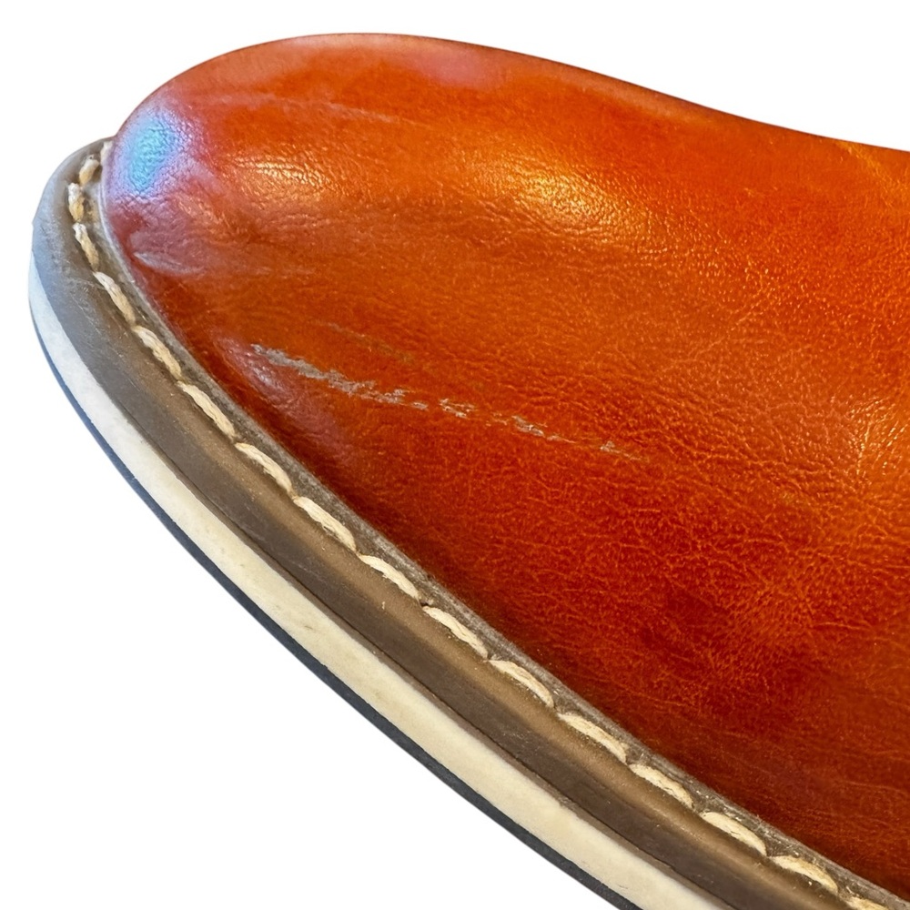 Mofri Men's Dress Shoe Size 12 Cognac Casual Formal Oxford Style Waterproof - Picture 10 of 11